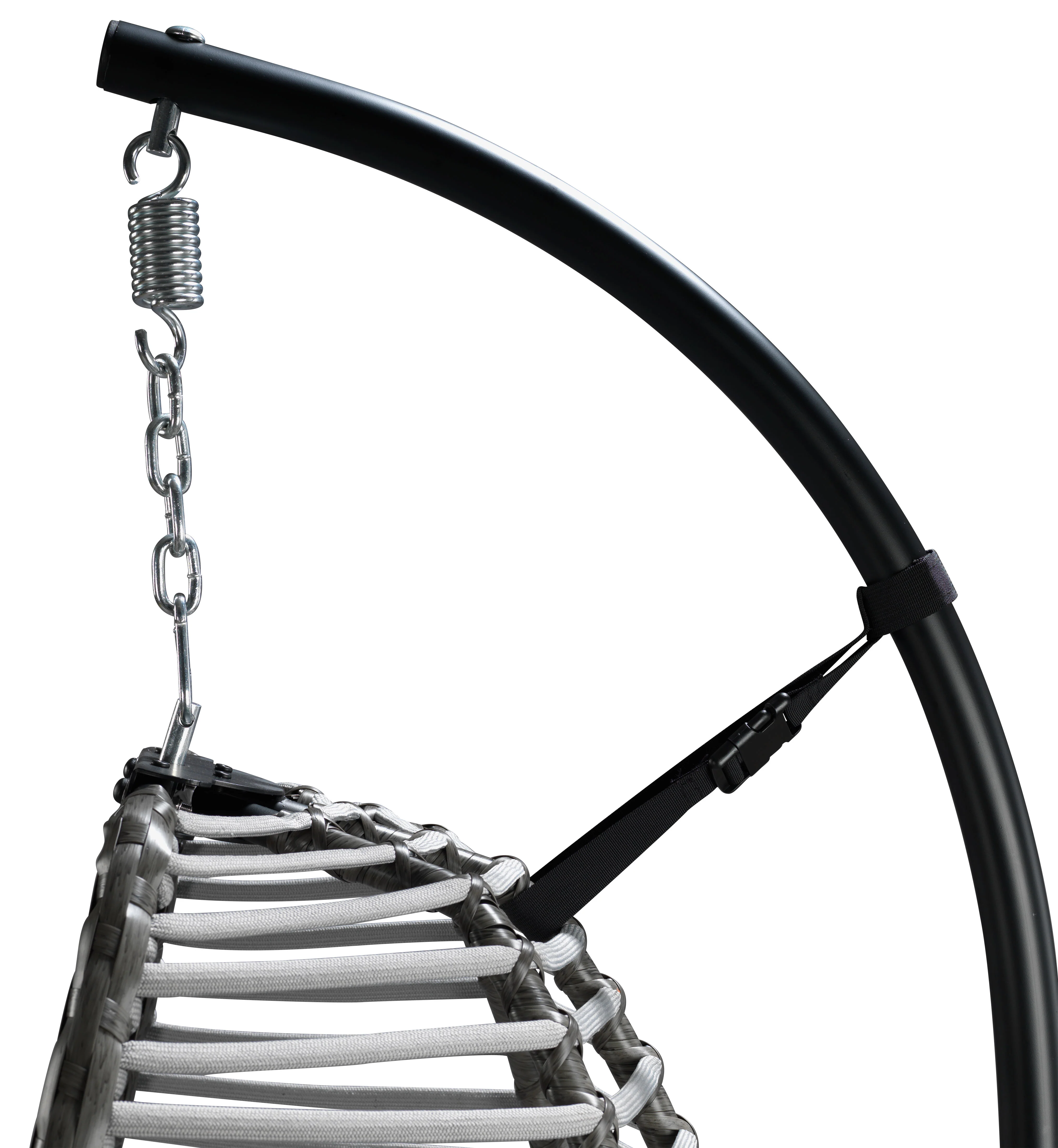 Yara Outdoor Hanging Egg Chair - Grey - Image 5